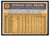 1970 Topps Ron Brand #221 Low Grade - Creases back of card