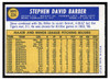 1970 Topps Steve Barber #224 Low Grade back of card