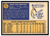 1970 Topps Ed Kirkpatrick #165 2019 Heritage 50th Anniversary Buyback Low Grade back of card
