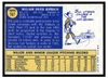 1970 Topps Bill Burbach #167 Low Grade back of card