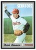1970 Topps Dick Bosman #175 Low Grade front of card