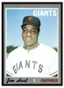 1970 Topps Jim Ray Hart #176 Low Grade front of card