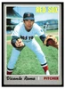 1970 Topps Vicente Romo #191 Low Grade — Example B front of card