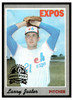 1970 Topps Larry Jaster #124 2019 Heritage 50th Anniversary Buyback Low Grade front of card
