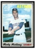 1970 Topps Marty Martinez #126 Low Grade - Creases front of card