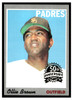1970 Topps Ollie Brown #130 2019 Heritage 50th Anniversary Buyback Low Grade front of card