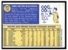 1970 Topps Jim McGlothlin #132 2019 Heritage 50th Anniversary Buyback Low Grade back of card