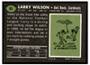 1969 Topps Larry Wilson #65 HOF Low Grade back of card