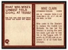 1967 Philadelphia Mike Clark #149 Low Grade - Creases back of card