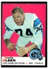 1969 Topps Merlin Olsen #34 HOF Low Grade front of card