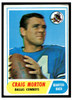 1968 Topps Craig Morton #155 Rookie Card Low Grade front of card