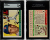 1955 Topps Ted Williams No Dots Variation #2 HOF SGC 1 front and back of card
