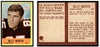 1967 Philadelphia Billy Martin #6 Rookie Card Low Grade front and back of card