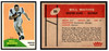 1960 Fleer Bill Mathis #99 Rookie Card Low Grade front and back of card