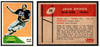 1960 Fleer Jack Spikes #39 Rookie Card Low Grade front and back of card