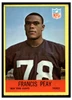1967 Philadelphia Francis Peay #117 Rookie Card Low Grade front of card