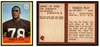 1967 Philadelphia Francis Peay #117 Rookie Card Low Grade front and back of card