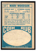 1968 Topps Marv Woodson #137 Rookie Card Low Grade back of card