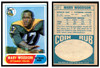 1968 Topps Marv Woodson #137 Rookie Card Low Grade front and back of card