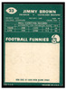 1960 Topps Jim Brown #23 HOF Low Grade back of card