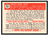 1983 Topps 1952 Reprint Series Pee Wee Reese #333 HOF VG-EX back of card