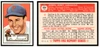 1983 Topps 1952 Reprint Series Joe Garagiola #227 Low Grade front and back of card