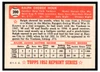 1983 Topps 1952 Reprint Series Ralph Houk #200 VG-EX back of card