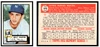 1983 Topps 1952 Reprint Series Billy Martin #175 VG front and back of card