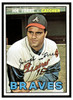 1967 Topps Joe Torre #350 HOF Low Grade - Creases front of card