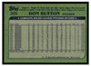 1982 Topps Don Sutton #305 HOF VG-EX back of card