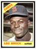 1966 Topps Lou Brock #125 HOF Low Grade - Creases front of card