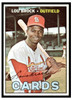 1967 Topps Lou Brock #285 HOF Low Grade - Creases front of card