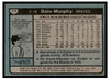 1980 Topps Dale Murphy #274 Low Grade back of card