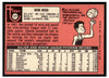 1969 Topps Ron Reed #177 Low Grade back of card