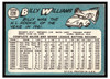 1965 Topps Billy Williams #220 HOF Low Grade back of card