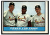 1961 Topps Power for Ernie (Daryl Spencer, Bill White, Ernie Broglio) #451 Low Grade front of card
