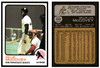 1973 Topps Willie McCovey #410 HOF VG-EX front and back of card