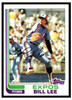 1982 Topps Bill Lee #323 Low Grade front of card