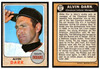 1968 Topps Alvin Dark #237 Low Grade front and back of card