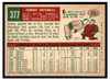 1959 Topps Johnny Antonelli #377 Low Grade back of card