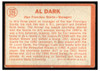 1964 Topps Al Dark #529 Low Grade back of card