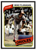 1980 Topps Mike Flanagan #640 Good front of card
