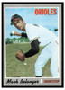 1970 Topps Mark Belanger #615 Low Grade - Creases front of card