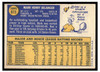 1970 Topps Mark Belanger #615 Low Grade - Creases back of card