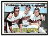 1967 Topps Frank Robinson / Hank Bauer / Brooks Robinson #1 The Champs HOF Low Grade front of card