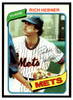 1980 Topps Rich Hebner #331 Low Grade - Creases front of card