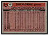 1981 Topps Tug McGraw #40 Good back of card