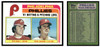 1982 Topps Pete Rose / Steve Carlton #636 Team Leaders HOF Low Grade front and back of card