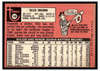 1969 Topps Ollie Brown #149 Good back of card