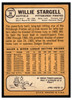 1968 Topps Willie Stargell #86 HOF Low Grade - Creases back of card